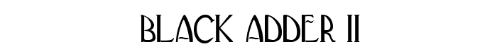 Black Adder II font